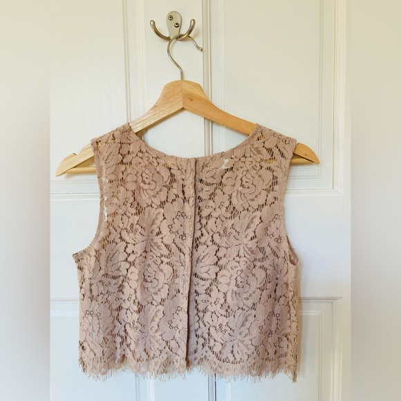 Jenny Yoo / BHLDN lilac lace shell crop top - Picture 3 of 4
